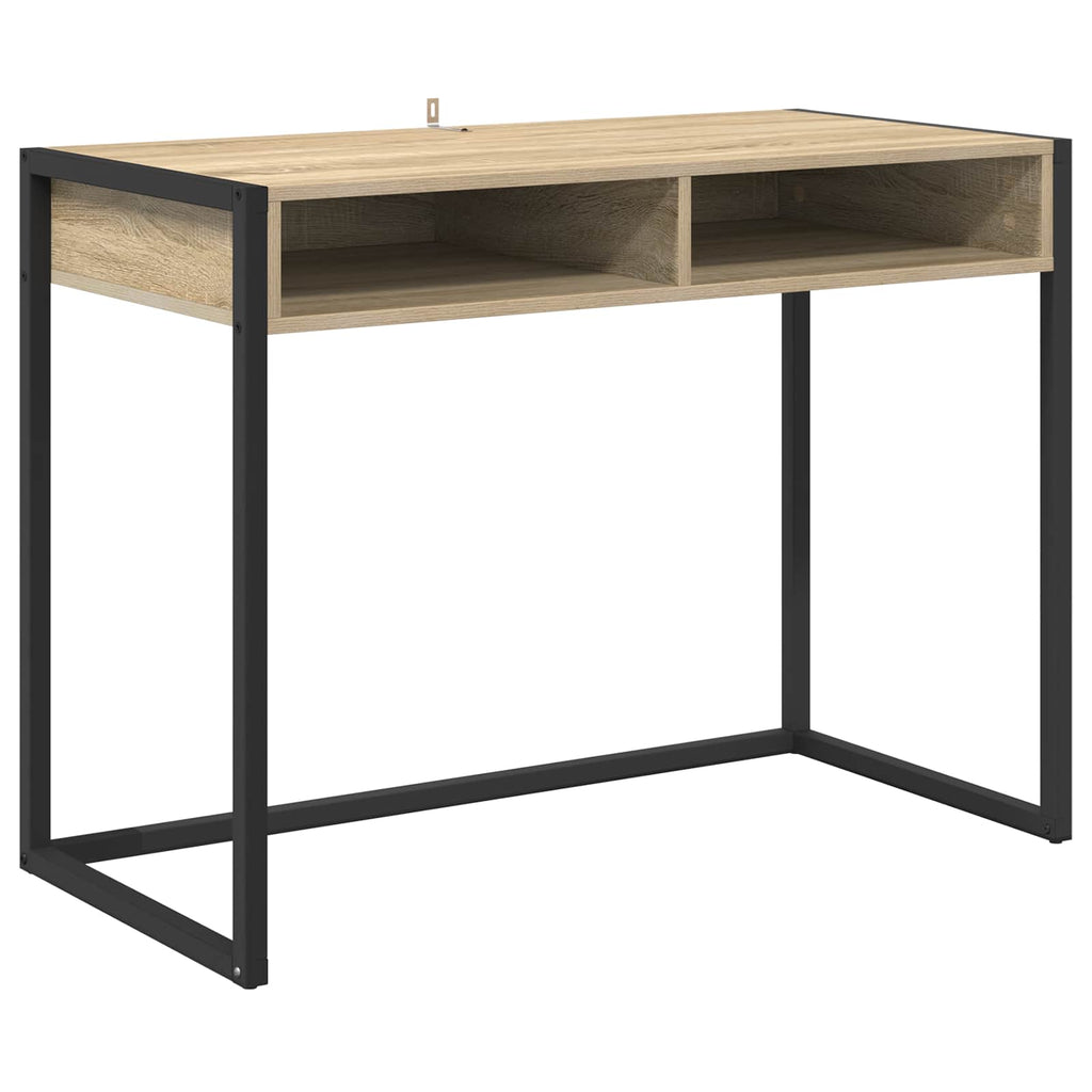 vidaXL Schreibtisch mit Speicher Sonoma 100 x 50 x 75 cm Holzwerkstoff