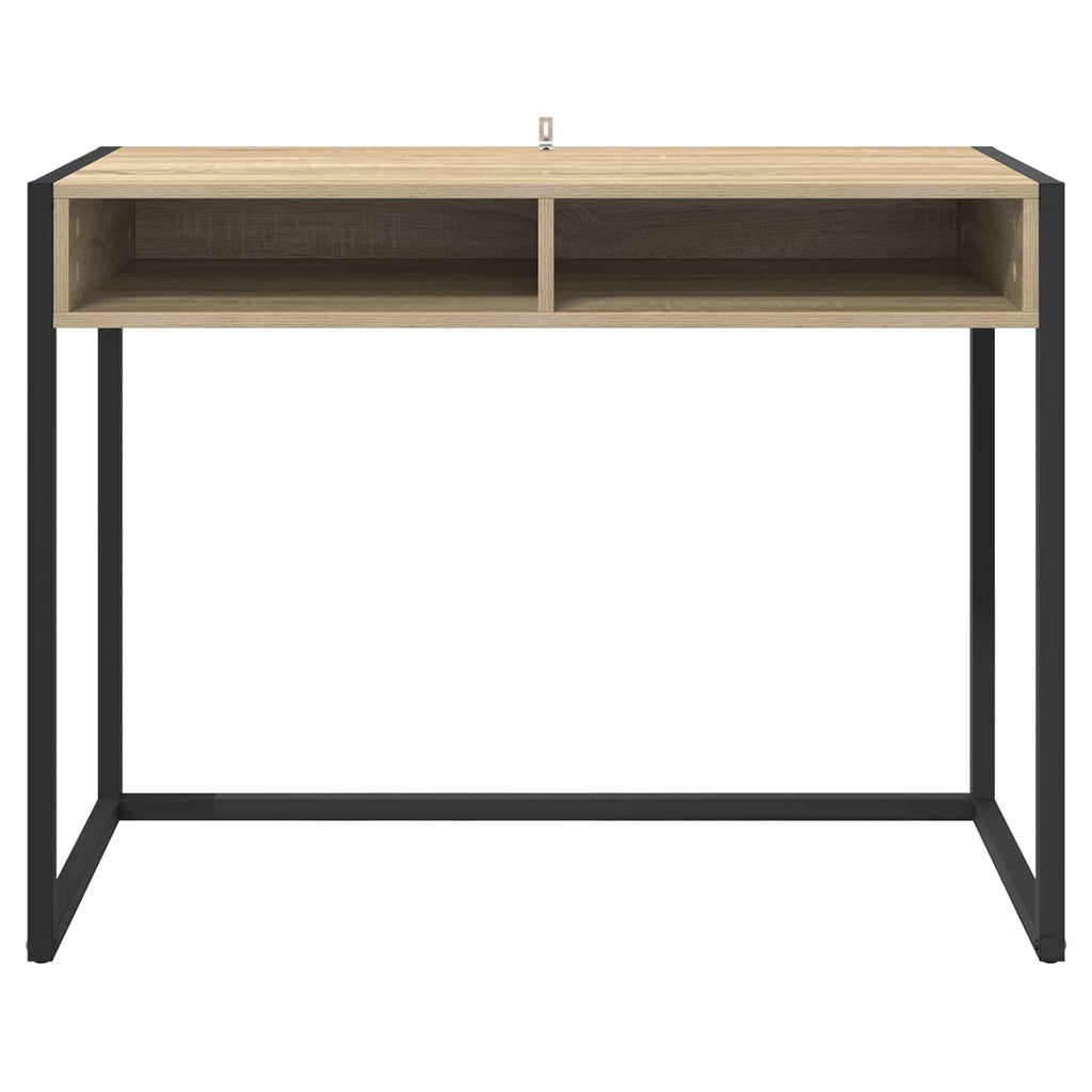 vidaXL Schreibtisch mit Speicher Sonoma 100 x 50 x 75 cm Holzwerkstoff