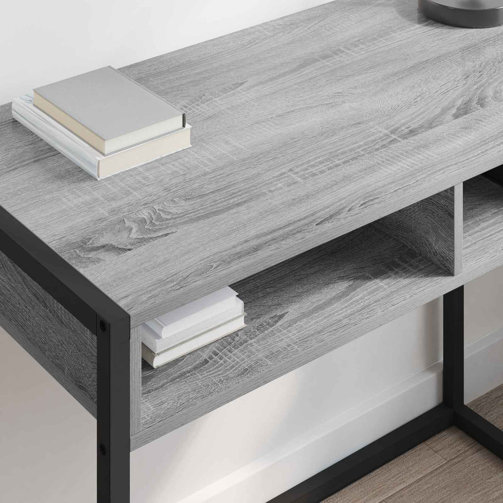 vidaXL Schreibtisch Graues Sonoma 100 x 50 x 75 cm Holzwerkstoff