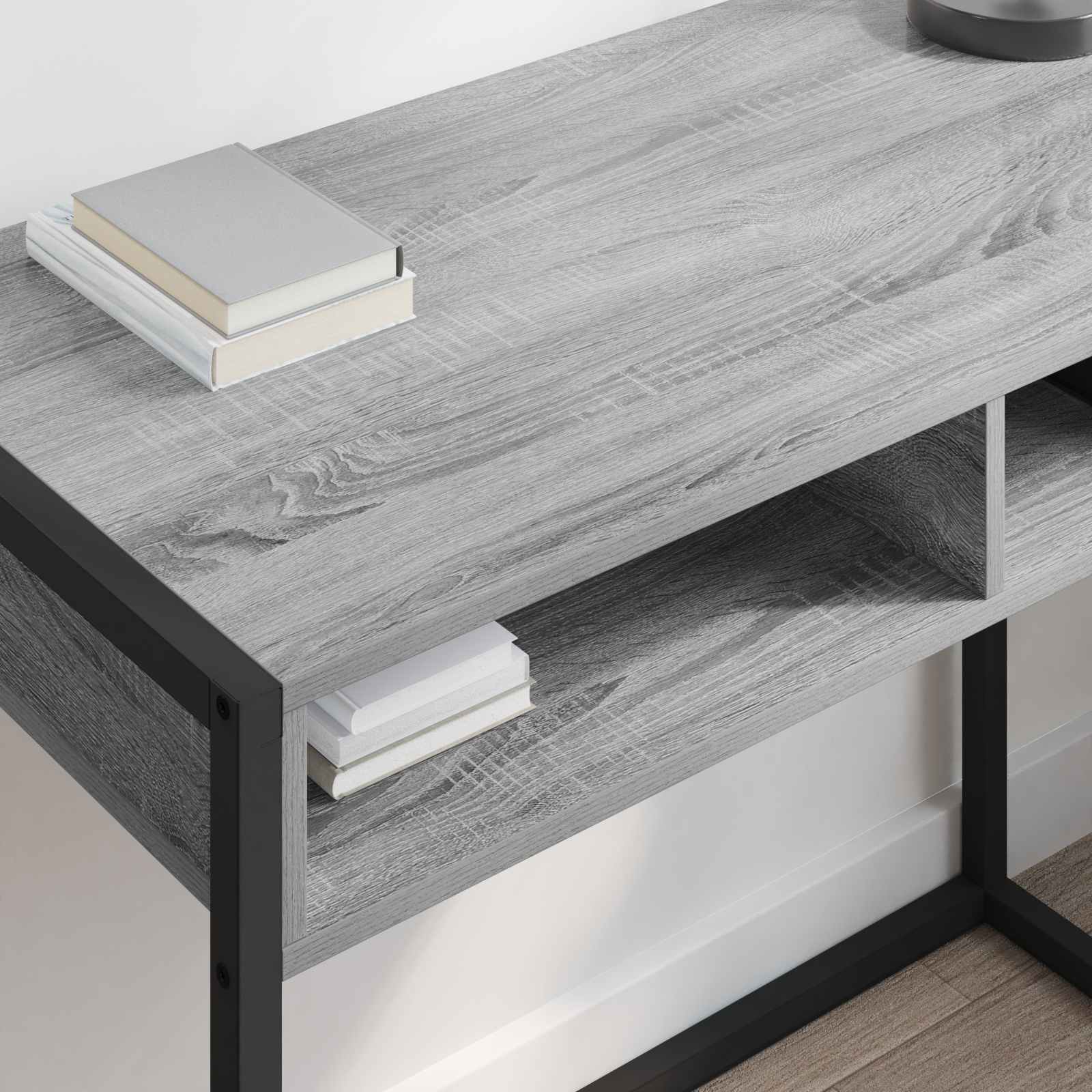 vidaXL Schreibtisch Graues Sonoma 100 x 50 x 75 cm Holzwerkstoff