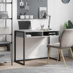 vidaXL Schreibtisch Graues Sonoma 100 x 50 x 75 cm Holzwerkstoff
