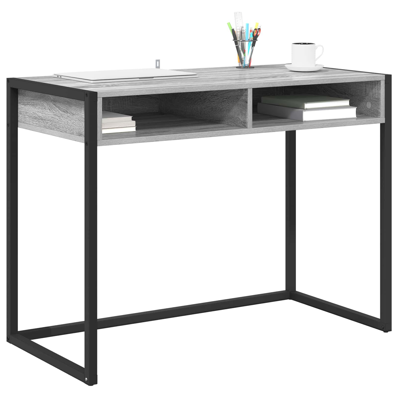vidaXL Schreibtisch Graues Sonoma 100 x 50 x 75 cm Holzwerkstoff