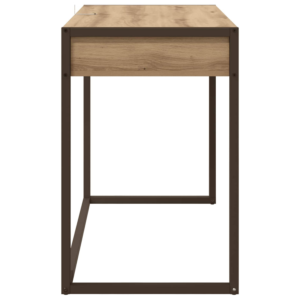 vidaXL Schreibtisch Kunsthandwerk Eiche 100 x 50 x 75 cm Holzwerkstoff