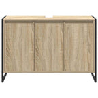 vidaXL Badezimmerschrank mit Tür Sonoma 90 x 30 x 60 cm Holzwerkstoff