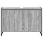 vidaXL Badezimmerschrank Graues Sonoma 90 x 30 x 60 cm Holzwerkstoff