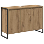 vidaXL Badezimmerschrank mit Tür Kunsthandwerk Eiche 90 x 30 x 60 cm