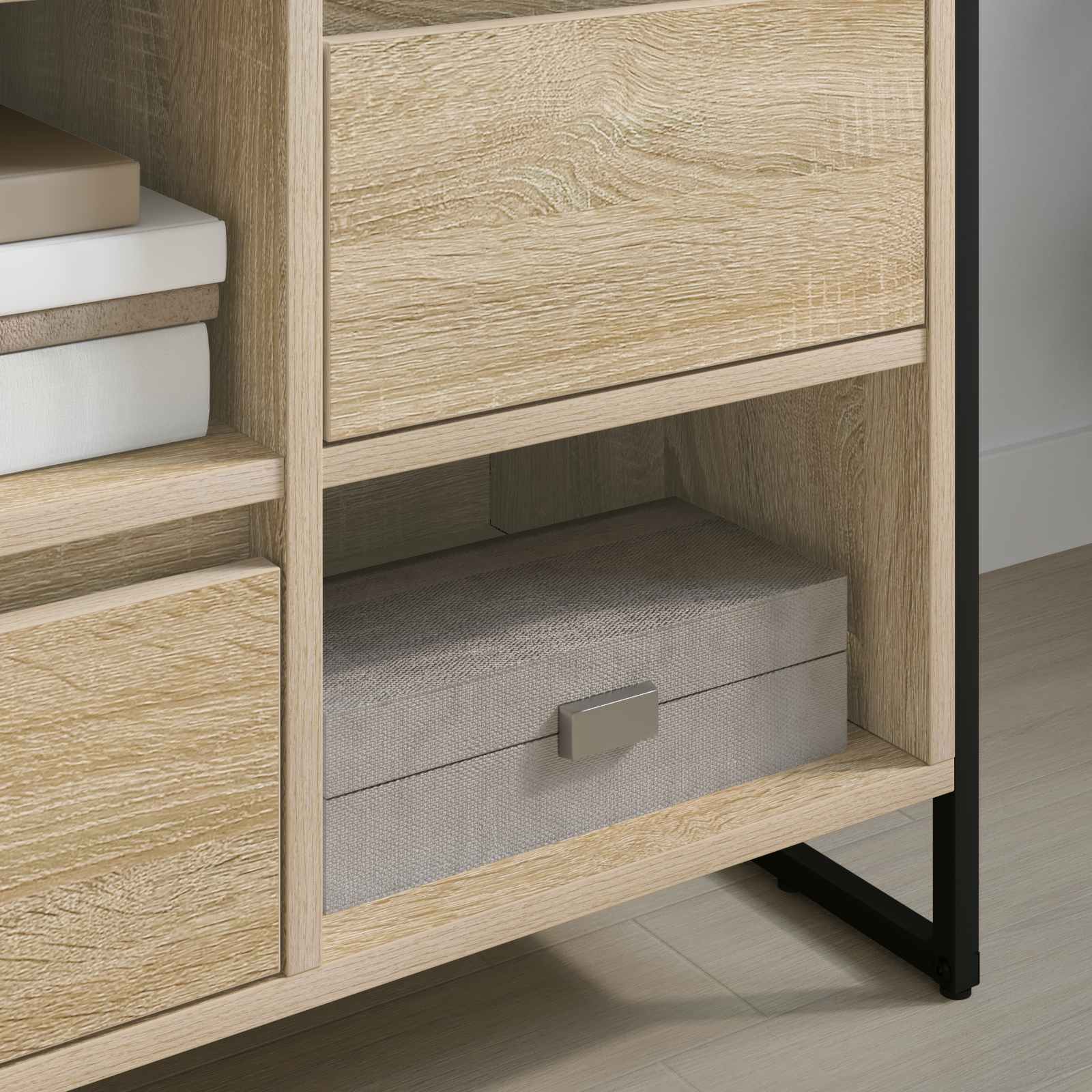 vidaXL TV-Schränk Sonoma 100 x 36 x 49,5 cm Holzwerkstoff