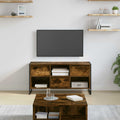 vidaXL TV-Schränk Raucharbe 100 x 36 x 49,5 cm Holzwerkstoff