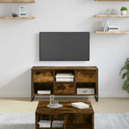 vidaXL TV-Schränk Raucharbe 100 x 36 x 49,5 cm Holzwerkstoff