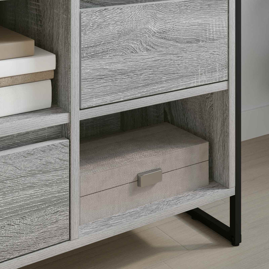 vidaXL TV-Schränk Graues Sonoma 100 x 36 x 49,5 cm Holzwerkstoff