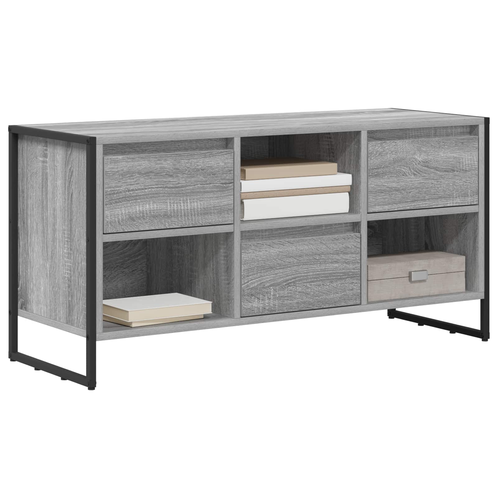 vidaXL TV-Schränk Graues Sonoma 100 x 36 x 49,5 cm Holzwerkstoff