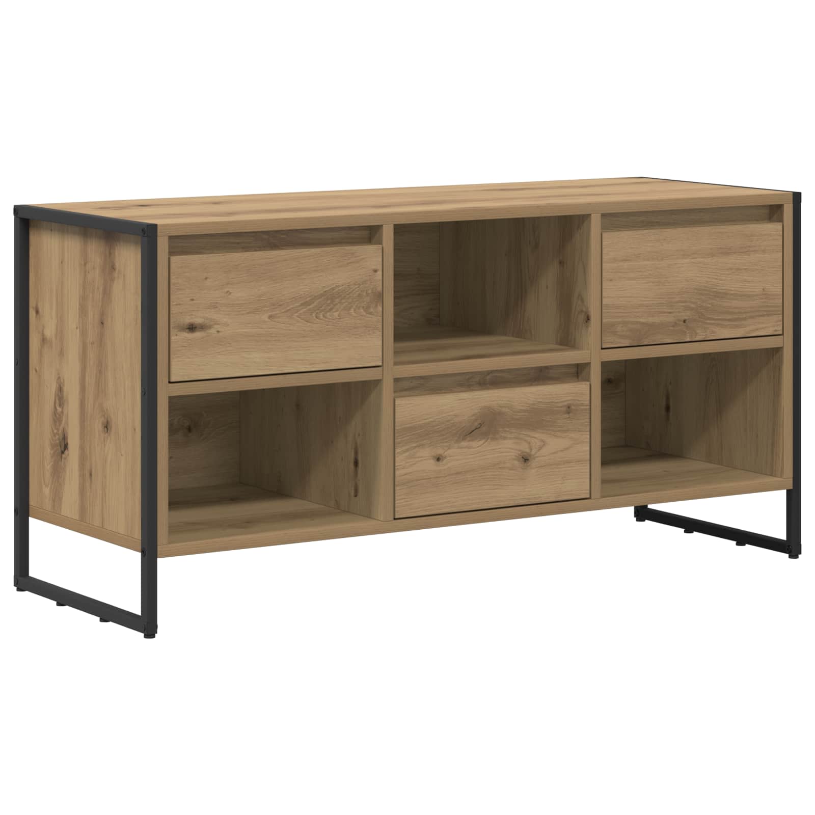 vidaXL TV-Schränk Kunsthandwerk Eiche 100 x 36 x 49,5 cm Holzwerkstoff