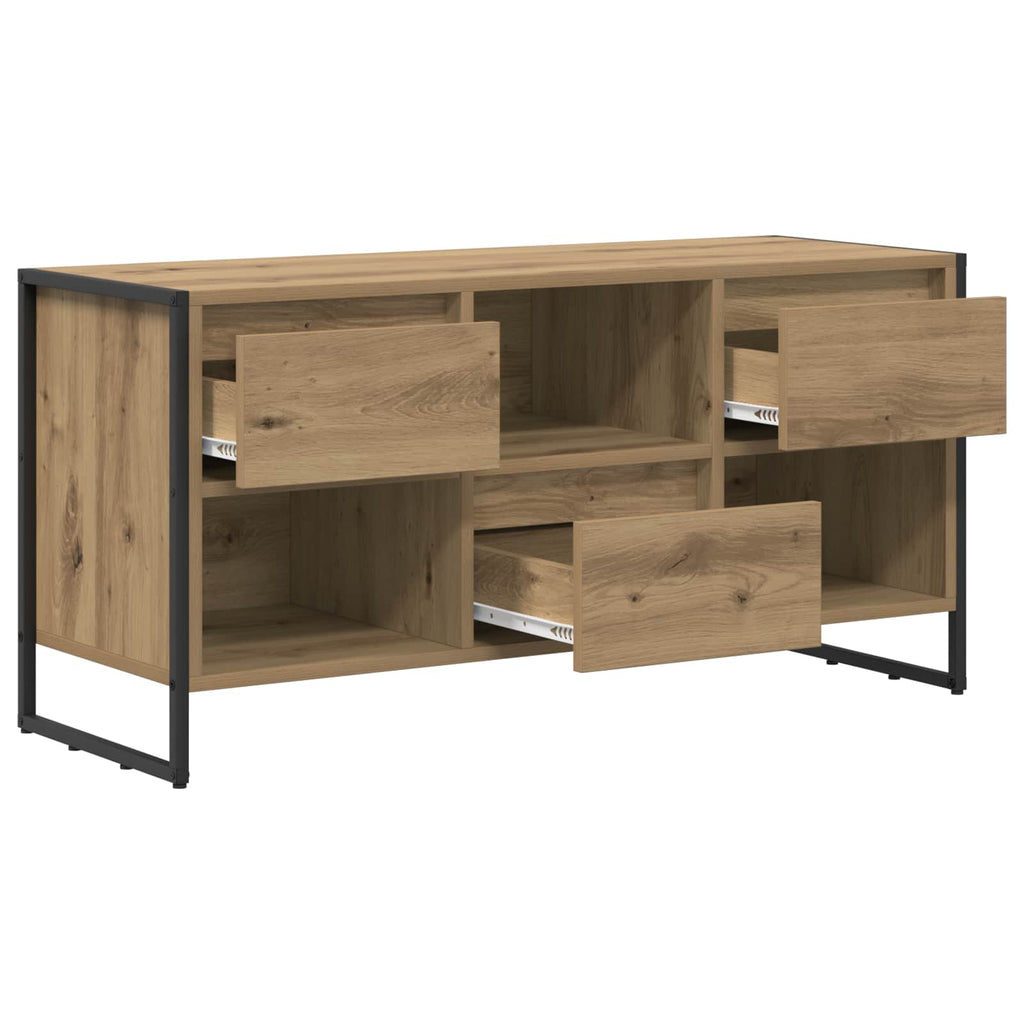 vidaXL TV-Schränk Kunsthandwerk Eiche 100 x 36 x 49,5 cm Holzwerkstoff