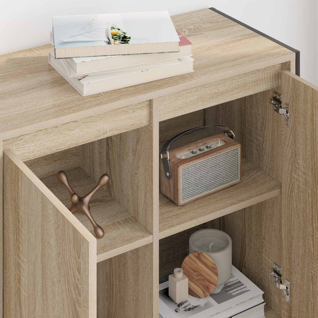 vidaXL Seitenschrank Sonoma 79 x 36 x 75 cm Holzwerkstoff