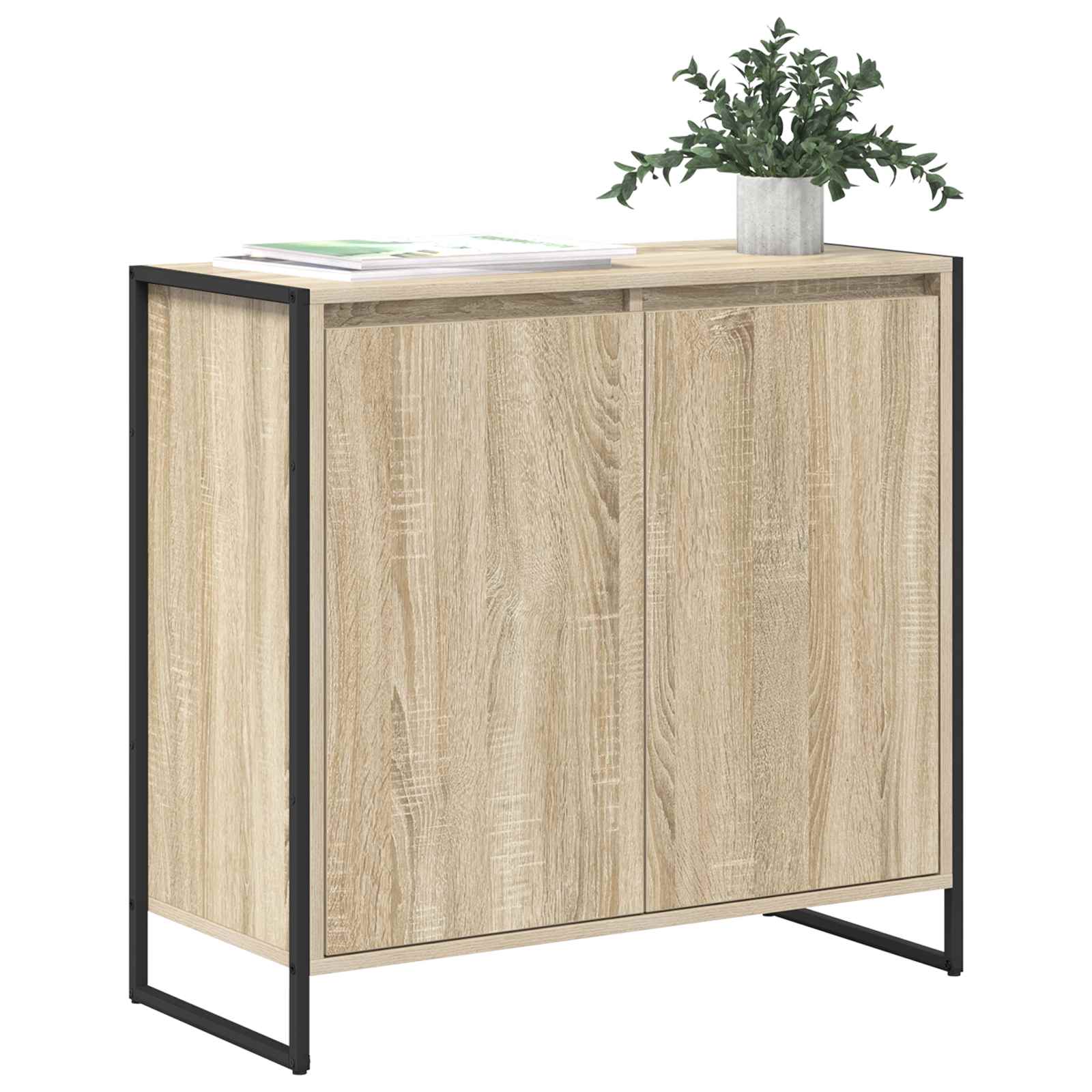 vidaXL Seitenschrank Sonoma 79 x 36 x 75 cm Holzwerkstoff