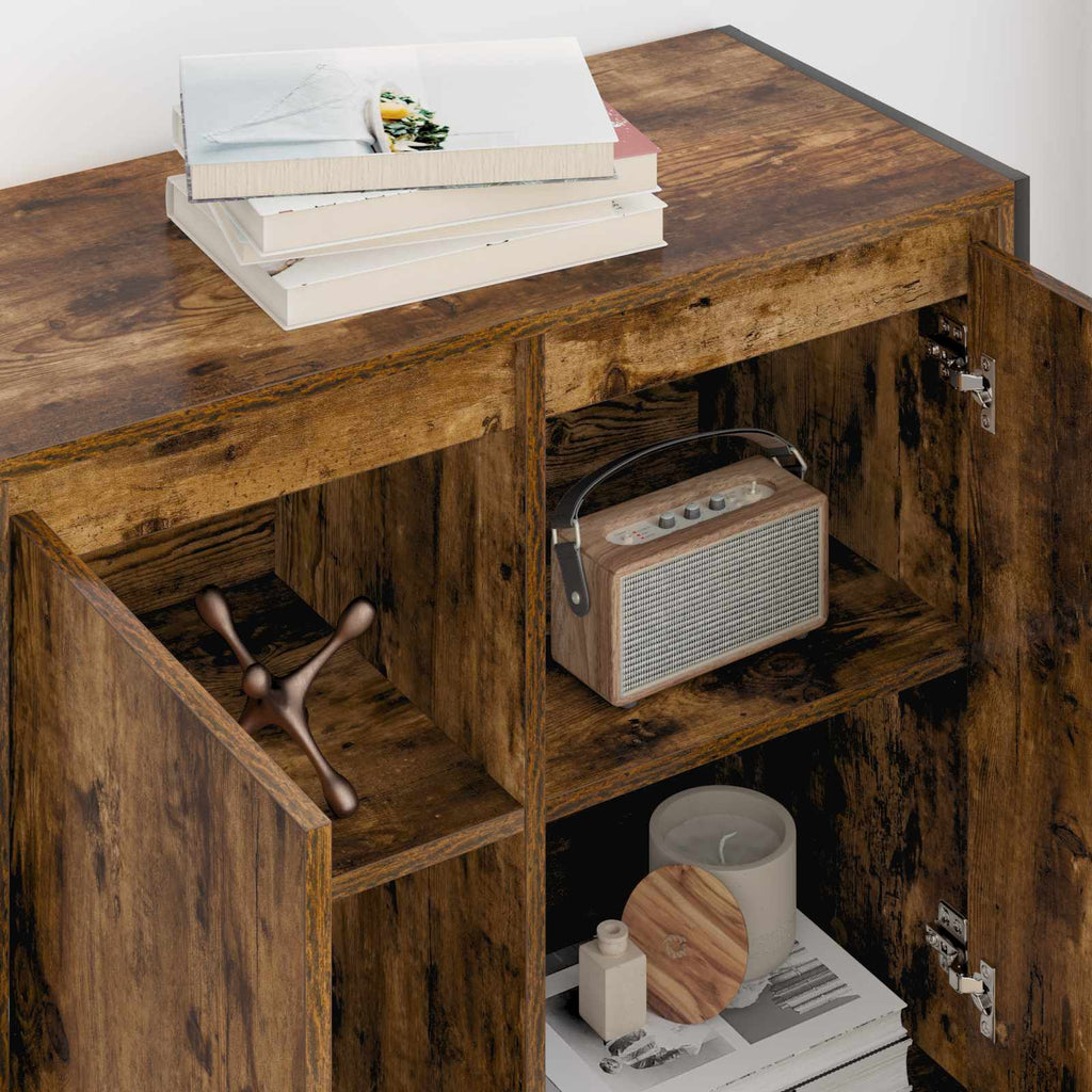 vidaXL Seitenschrank Raucharbe 79 x 36 x 75 cm Holzwerkstoff