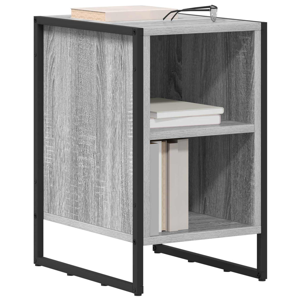 vidaXL Nachttisch 2 pcs Graues Sonoma 39,5 x 30 x 50 cm Holzwerkstoff