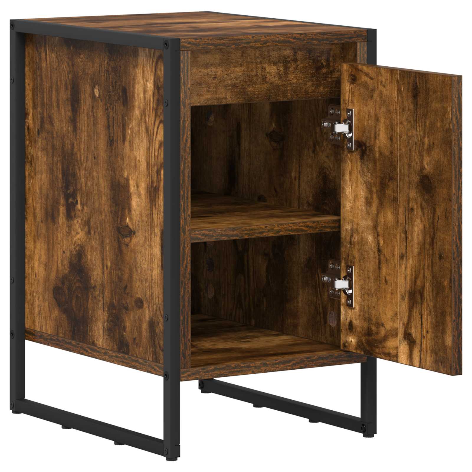 vidaXL Nachttisch Raucharbe 39,5 x 30 x 50 cm Holzwerkstoff