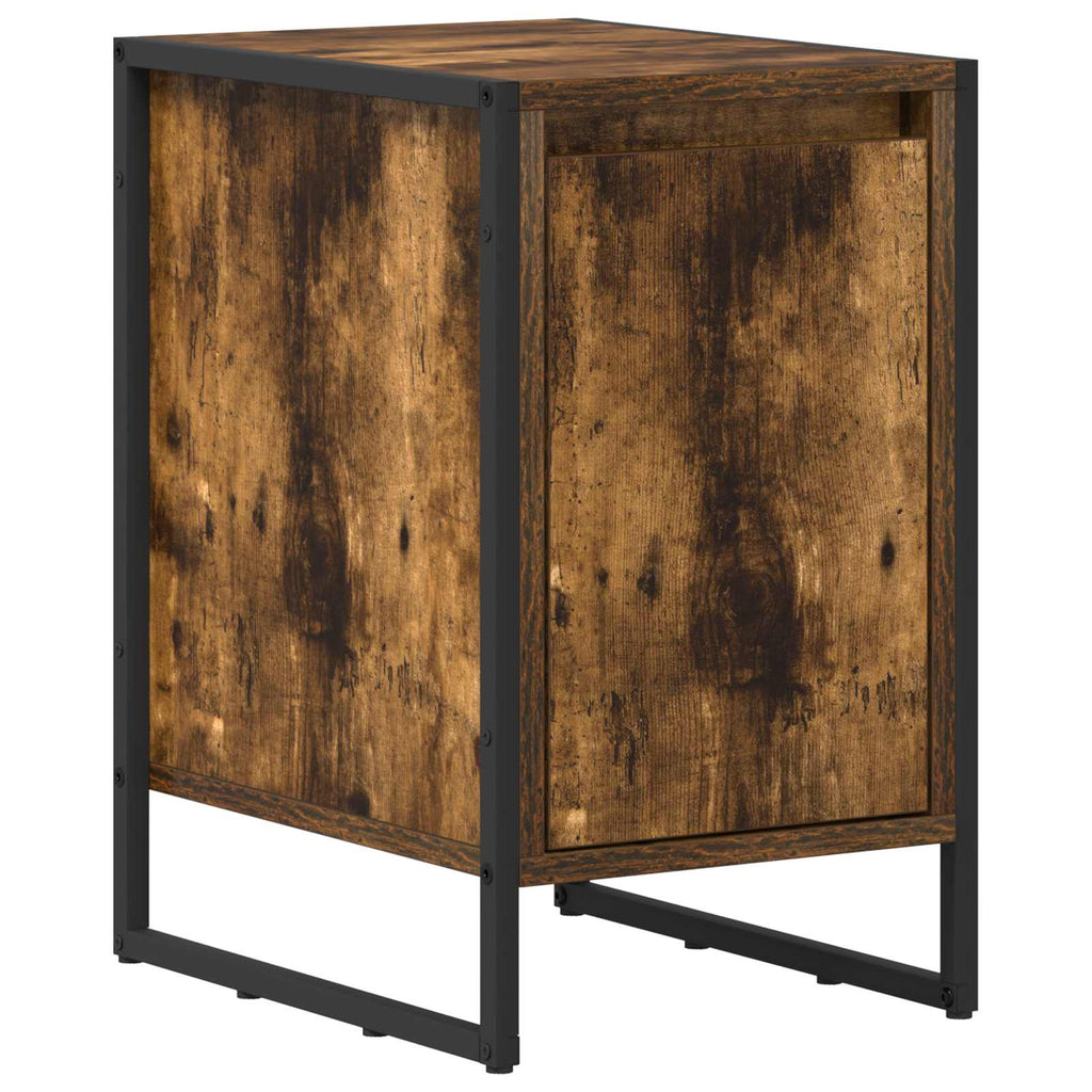 vidaXL Nachttisch 2 pcs Raucharbe 39,5 x 30 x 50 cm Holzwerkstoff