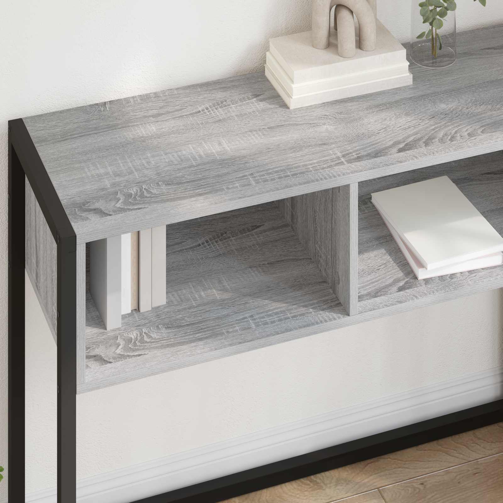 vidaXL Beistelltisch Graues Sonoma 100 x 36 x 75 cm Holzwerkstoff