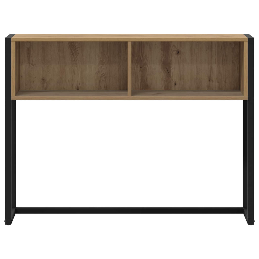 vidaXL Beistelltisch mit Speicher Kunsthandwerk Eiche 100 x 36 x 75 cm