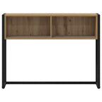 vidaXL Beistelltisch mit Speicher Kunsthandwerk Eiche 100 x 36 x 75 cm
