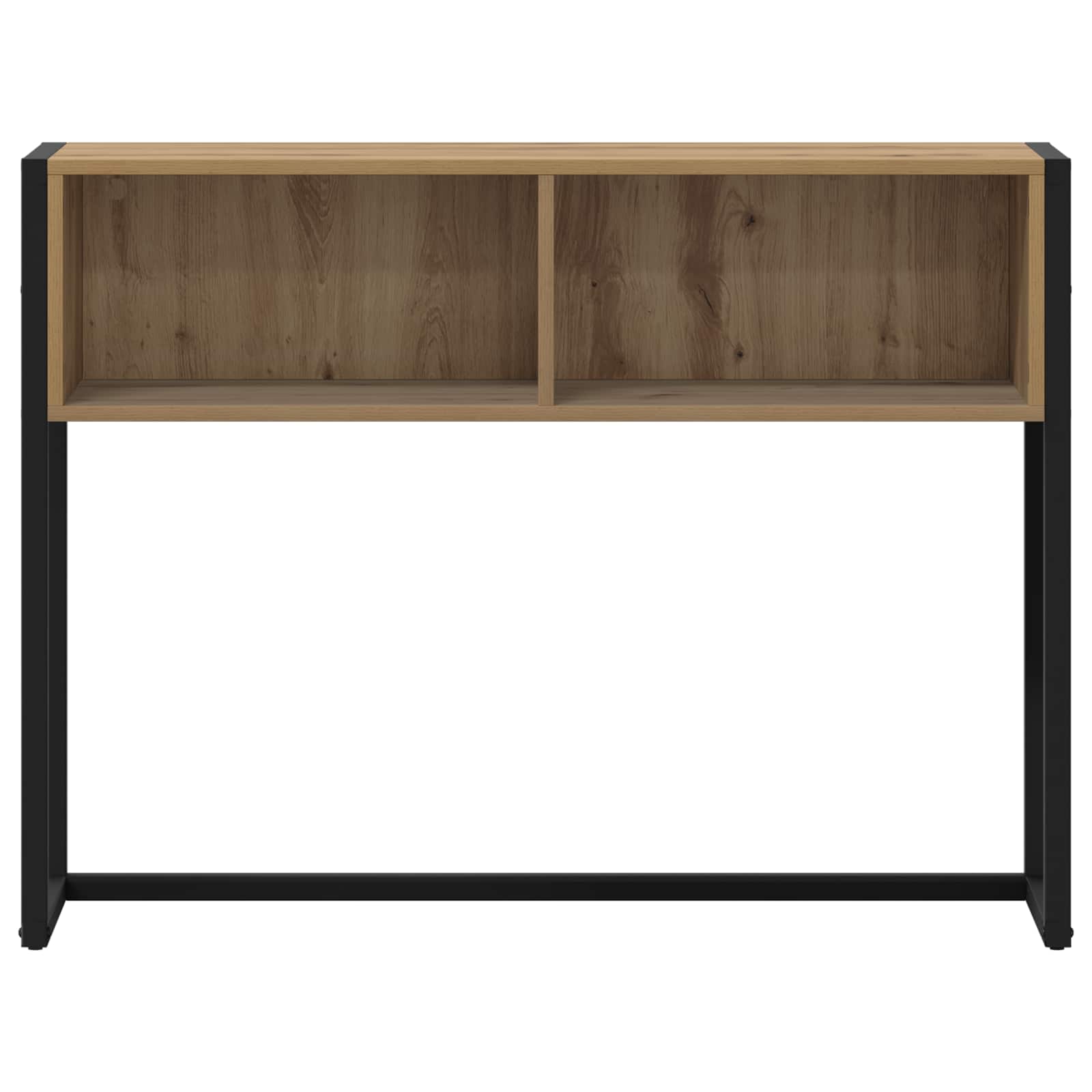 vidaXL Beistelltisch mit Speicher Kunsthandwerk Eiche 100 x 36 x 75 cm