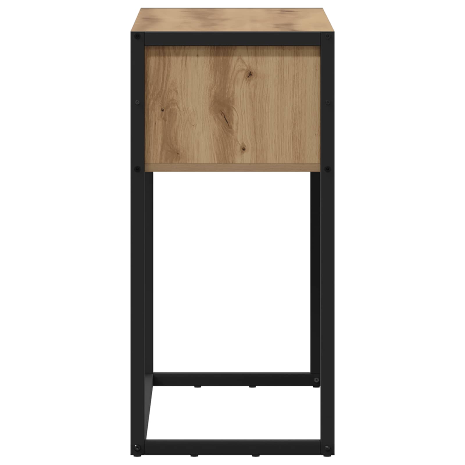 vidaXL Beistelltisch mit Speicher Kunsthandwerk Eiche 100 x 36 x 75 cm