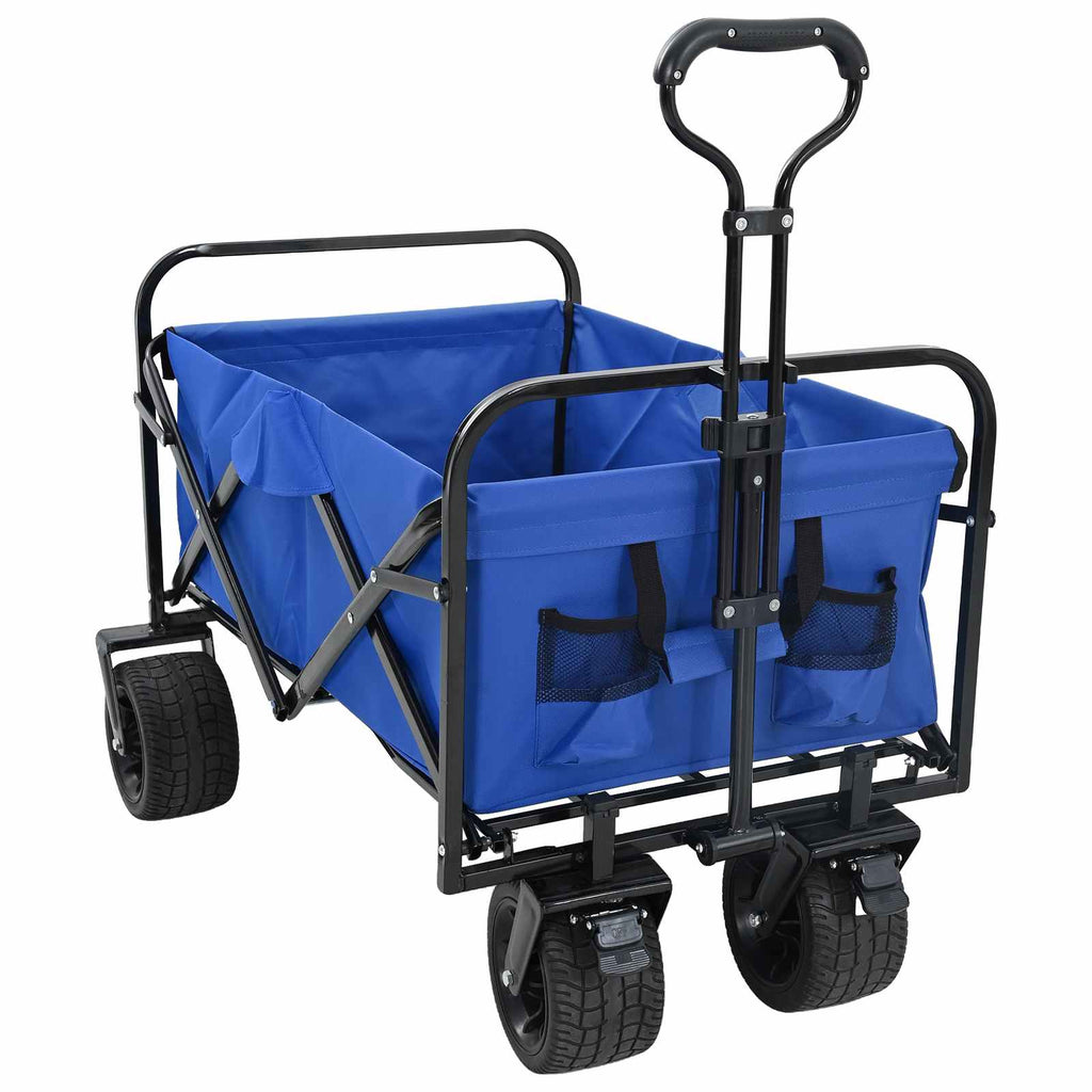 vidaXL Faltwagen Blau 89 x 63 x 96 cm Stahl und Polyester-Oxford