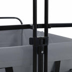 vidaXL Klapp-Handwagen Grau 94 x 53 x 99 cm Oxford-Stoff