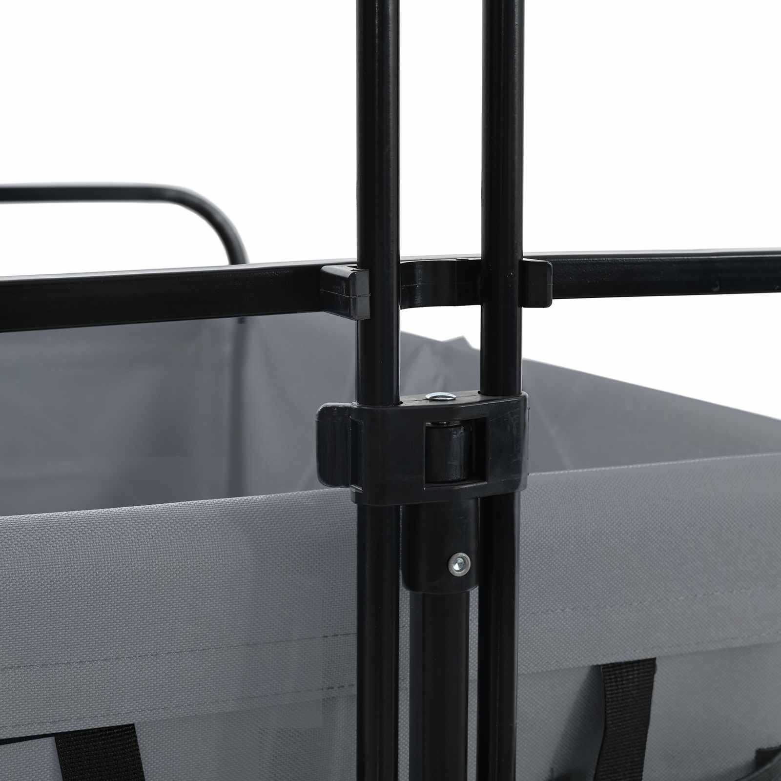 vidaXL Klapp-Handwagen Grau 94 x 53 x 99 cm Oxford-Stoff