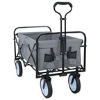 vidaXL Klapp-Handwagen Grau 94 x 53 x 99 cm Oxford-Stoff