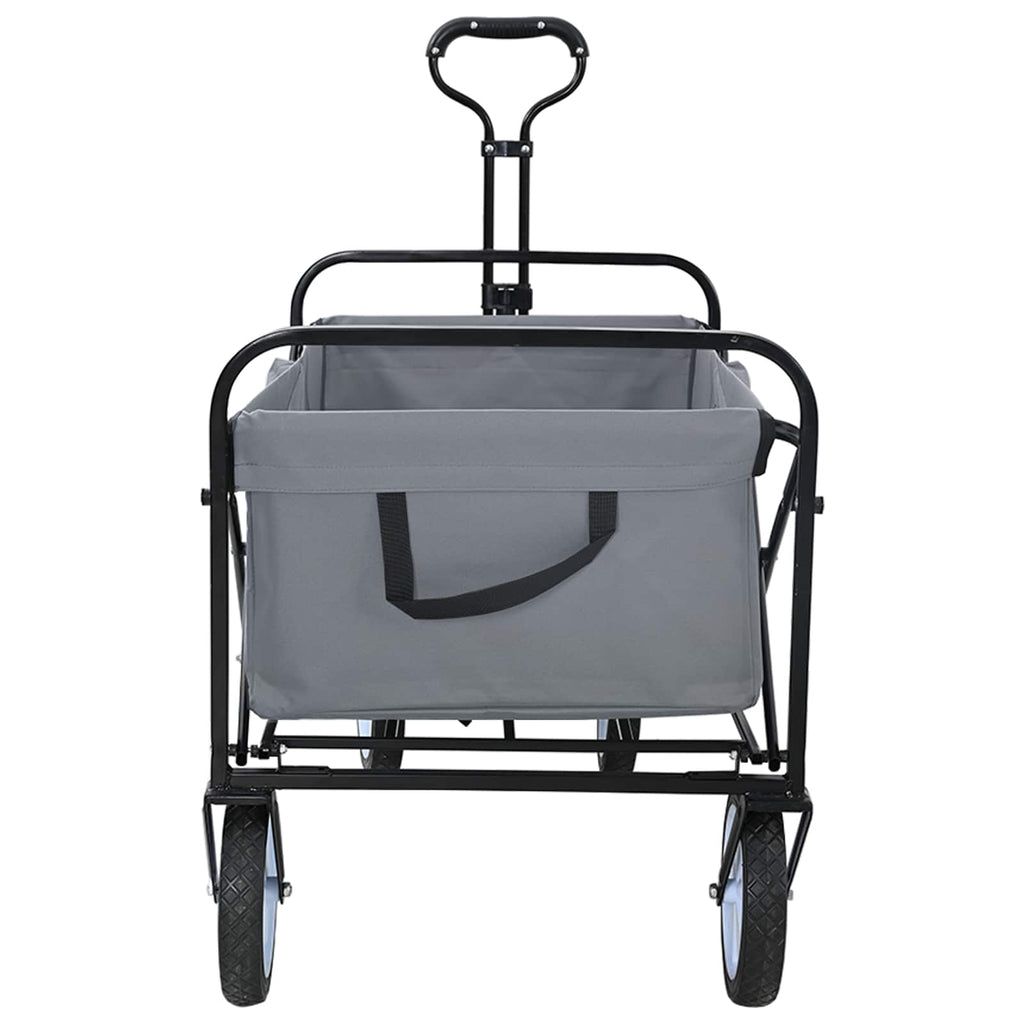 vidaXL Klapp-Handwagen Grau 94 x 53 x 99 cm Oxford-Stoff