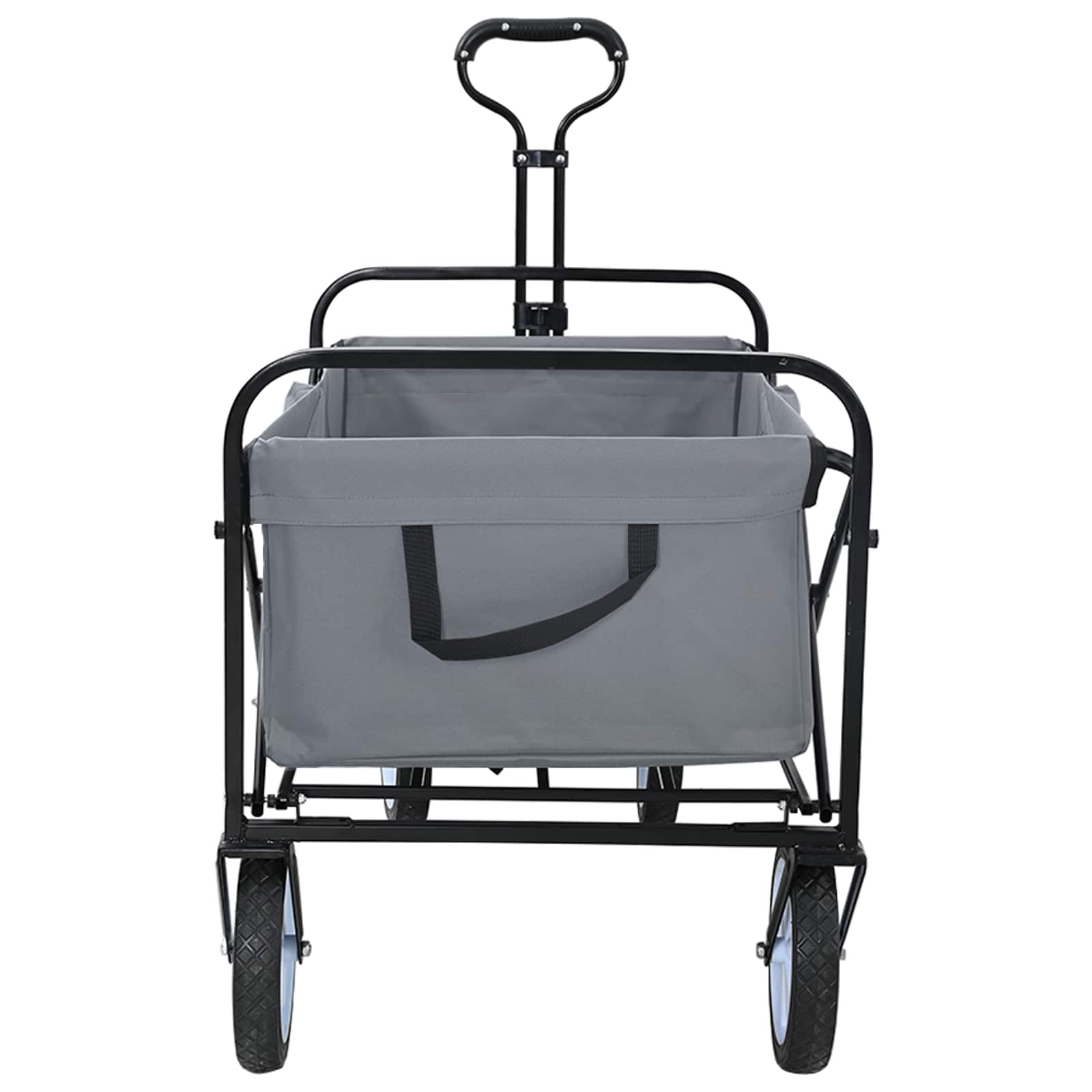 vidaXL Klapp-Handwagen Grau 94 x 53 x 99 cm Oxford-Stoff