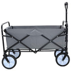 vidaXL Klapp-Handwagen Grau 94 x 53 x 99 cm Oxford-Stoff