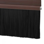 vidaXL Selbstklebende Türbürstendichtungen 2 pcs Braun 100 cm