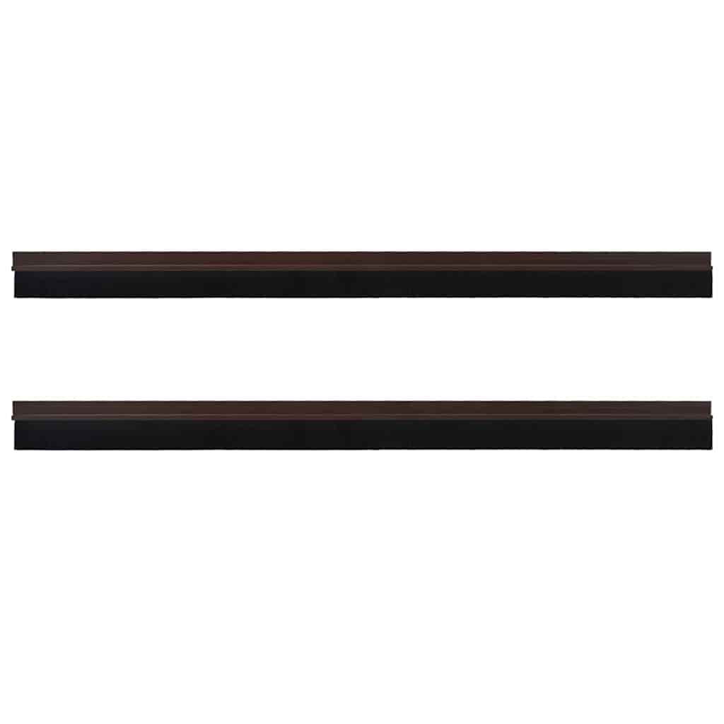 vidaXL Selbstklebende Türbürstendichtungen 2 pcs Braun 100 cm