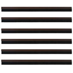 vidaXL Selbstklebende Türbürstendichtungen 6 pcs Braun 100 cm