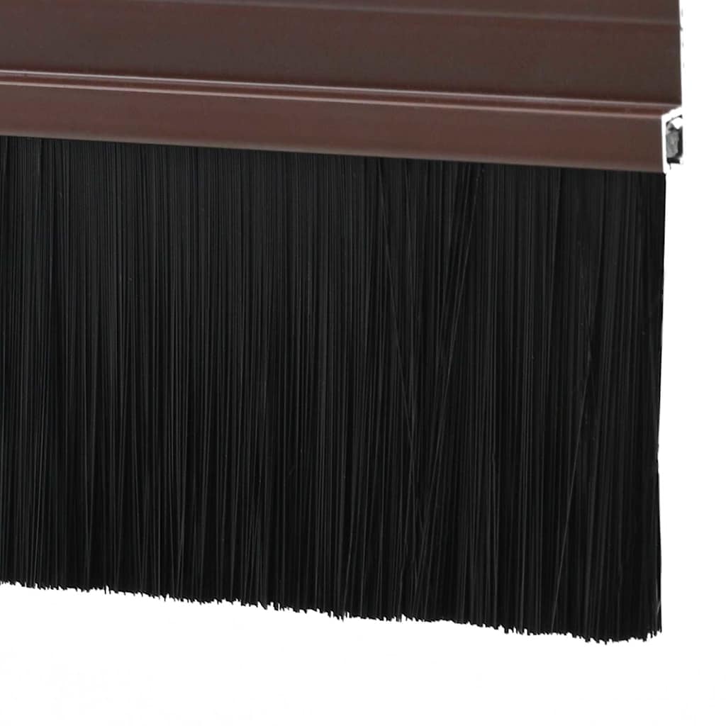 vidaXL Selbstklebende Türbürstendichtungen 12 pcs Braun 100 cm
