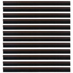 vidaXL Selbstklebende Türbürstendichtungen 12 pcs Braun 100 cm