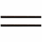vidaXL Aufsteck Türbürstendichtungen 2 pcs Braun 100 cm