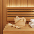 vidaXL Sauna-Eimer 2 pcs Braun Massives Kiefernholz und Hanf