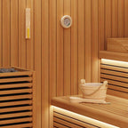 vidaXL Sauna Zubehör Set 4 pcs Braun Massives Kiefernholz und Hanf