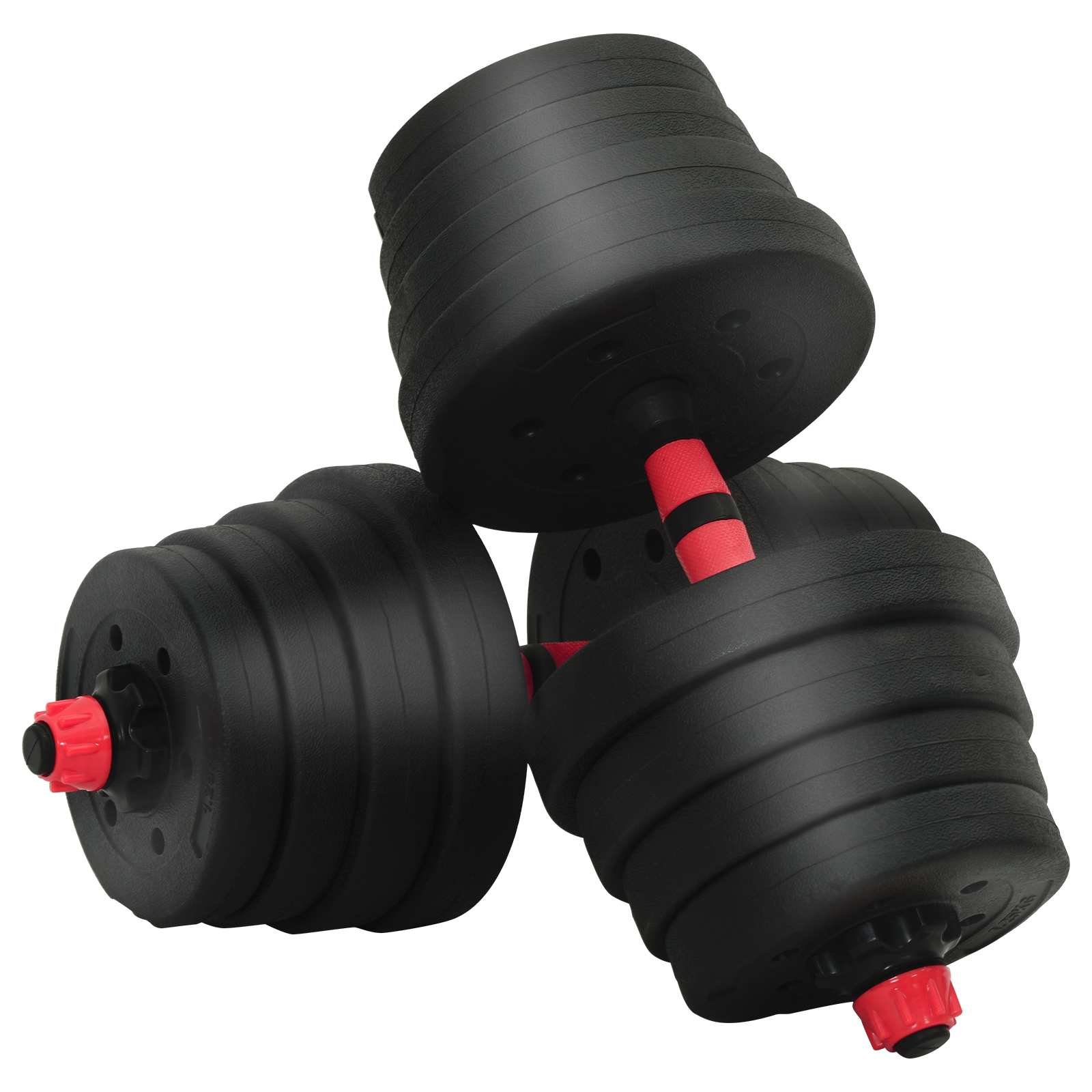 vidaXL 4-in-1 Kurzhantel, Langhantel und Kettlebell Set 30 kg