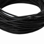 vidaXL Leder Schnur Schwarz Ø1 mm x 5 m Leder