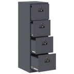 vidaXL Aktenschrank mit Schubladen 2 pcs Anthrazit 44 x 50 x 139 cm
