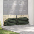 vidaXL Sandsäcke 25 pcs Dunkelgrün 100 x 25 cm HDPE