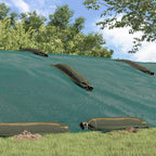 vidaXL Sandsäcke 100 pcs Dunkelgrün 100 x 25 cm HDPE
