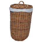 vidaXL Wäschekorb 2 pcs Braun Kubu Rattan