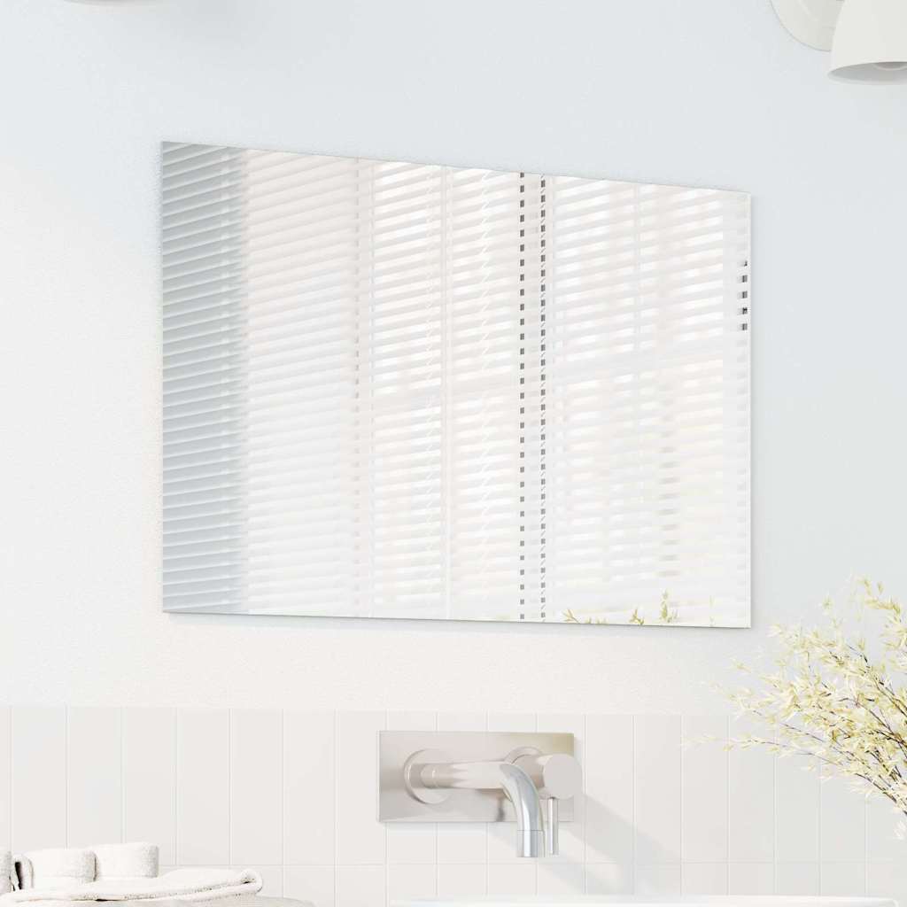 vidaXL Wandspiegel Rechtwinklig 60 x 40 cm Gehärtetes Glas